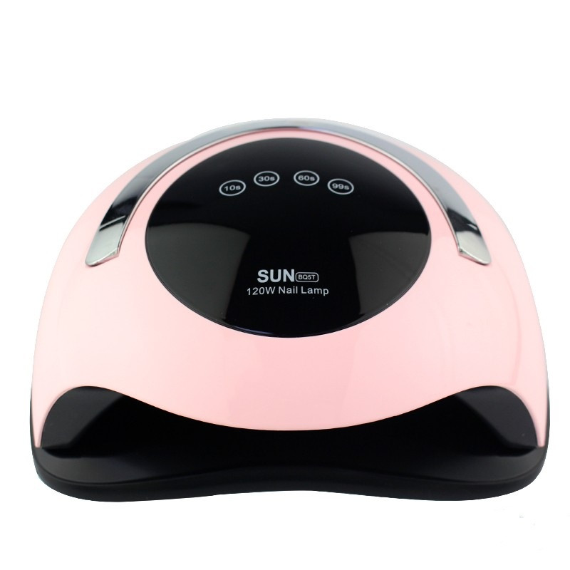 Лампа для манікюру LED+UV SUN BQ-5T Pink 120 Вт із ручкою