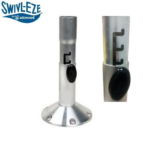 Опора крісла SeaSport алюміній телескопічна 425-495 мм без кріплення для човна і катера Attwood, фото 1