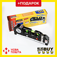 Лазерный уровень нивелир с рулеткой Fixit Laser Level Pro 3. Уровень строительный. Гидроуровень