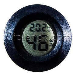 Цифровий термометр-гігрометр з внутрішнім датчиком (круглий)