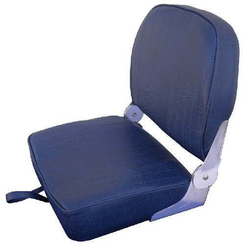 Складне крісло в човен яхту катер Osculati темно-синє з вінілом з відкидною спинкою та алюмінієвим механізмом 467x395x474 мм, фото 1