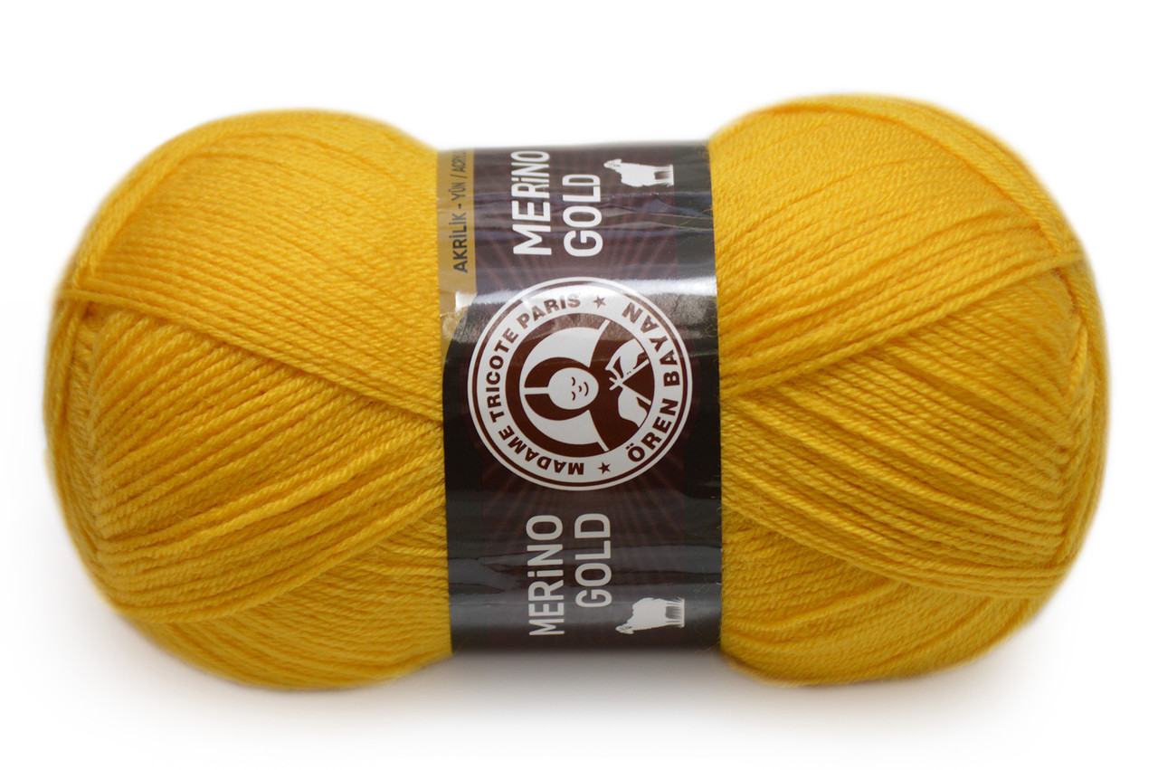 Madame Tricote Paris Merino Gold, Жовтий No029