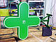 LED вивіска хрест для аптеки 60 на 60 см, фото 2