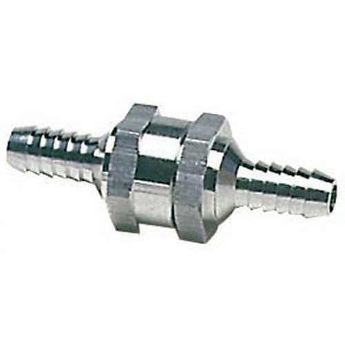 Зворотний клапан паливного шланга 8 мм алюміній Osculati для човнового мотора анодований стійкий до корозії, фото 1