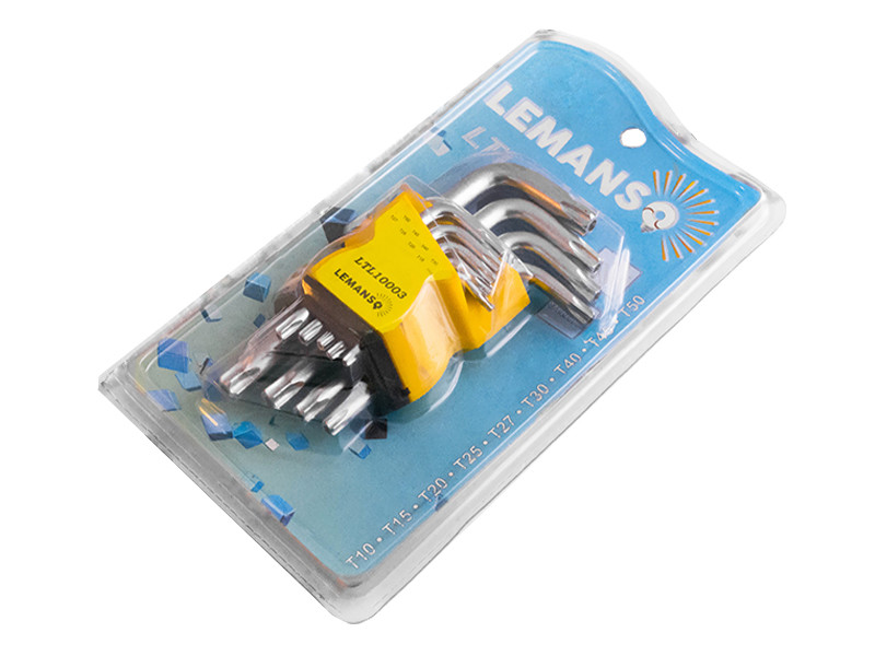 Набір шестигранних ключів Lemanso LTL10003 Torx 9 предметів