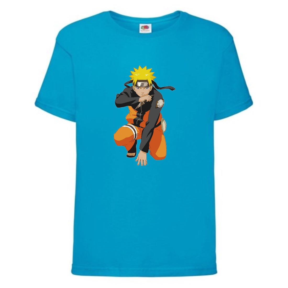 Футболка Naruto (Naruto - 0045) блакитна 104-116-128-140-152-164 розмір