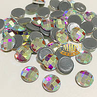 Стрази термо №12 6х6мм, колір Crystal AB, 1шт