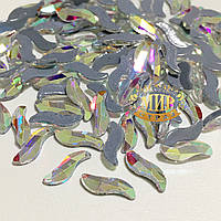 Стразы Crystal AB №14 термо 10x2мм 1шт