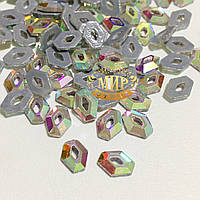 Стрази Crystal AB №15 термо 7x5мм 1шт