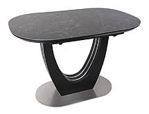 Раскладной стол ТМL-865-1 черный оникс, китайская керамика 120-160х80х76(Н), фото 3