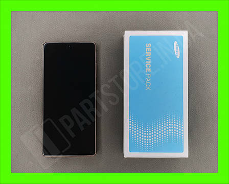 Дисплей Samsung N980 Bronze Note 20 (GH82-23733B) сервісний оригінал у складі з рамкою, фото 2