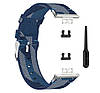 Нейлоновий ремінець Primolux для смарт-годинника Huawei Watch Fit (TIA-B09) - Blue&White, фото 3