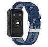 Нейлоновий ремінець Primolux для смарт-годинника Huawei Watch Fit (TIA-B09) - Blue&White, фото 2
