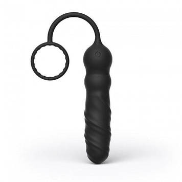 Анальний вібратор Dorcel Deep Seeker з ерекційним кільцем і пультом ДК Bomba💣