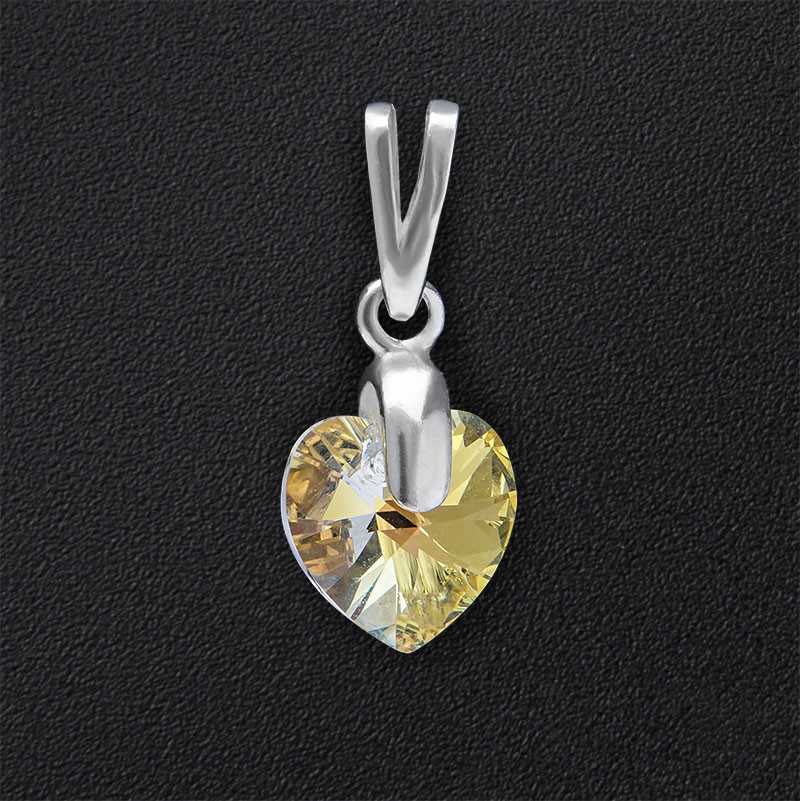 СРІБНИЙ ПІДВІС СЕРДЦЕ SWAROVSKI серебро 925 проба, фото 1