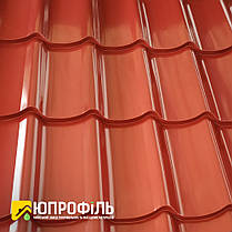 Металочерепиця RAL 3011 (Червоний) глянець 0.45 мм. купити Київ, фото 3