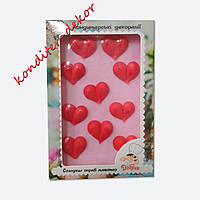 "Сердечки №1" набор из сахарной мастики для украшения тортов и кондитерских изделий
