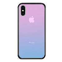 Чохол Amber-Glass для Iphone XS Max бампер накладка градієнт Pink