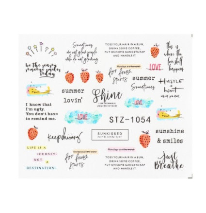 Слайдери на нігті - розмір наклейки 6*5см, інструкція по застосуванню є в описі, фото 1