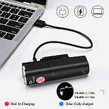 Велосипедний ліхтар ROCKBROS V6-400 (400LM, 2000mAh акумулятор, Cree XPL, USB, IPX6, 6 режимів), фото 8