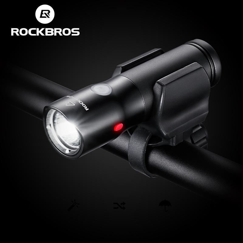 Велофара ROCKBROS BC02T + RED Габарит і функція Повербанк (700LM, 2000mAh, Cree XMR-T6, USB, IPX6)
