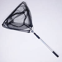 Складной телескопический подсак для рыбалки треугольный 1.8м