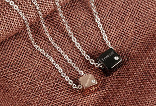 Підвіска, Кулон, ланцюжок на шию, унісекс, Чорний квадрат із титанової сталі 52 см, фото 5