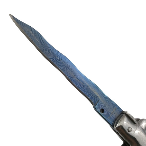 Ніж AGA Campolin 9" Picklock CURVED Automatic Italian Stiletto (R | сталь 5cr13Mov | рукоятка сталь