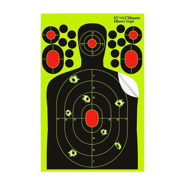 Самоклеюча мішень-силует 9.5” x 14.4” Adhesive Target (10 шт.)