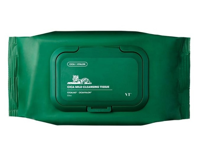 Очисні серветки VT Cosmetics Cica Mild Cleansing Tissue 50 шт.