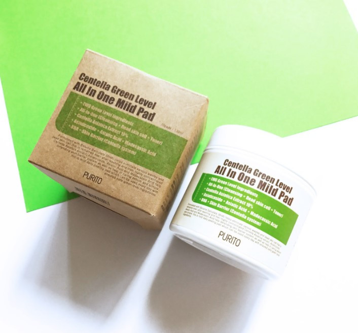 Пілінг диски з центеллою Purito Centella Green Level All In One Mild Pad 70 шт.
