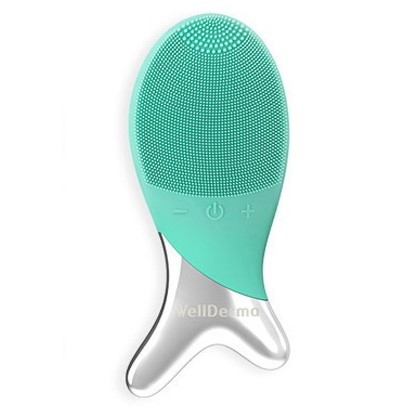Електрична щітка для обличчя Wellderma Cleansing Fish Зелений