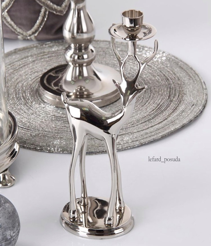 Підсвічник металевий Олень 875-022