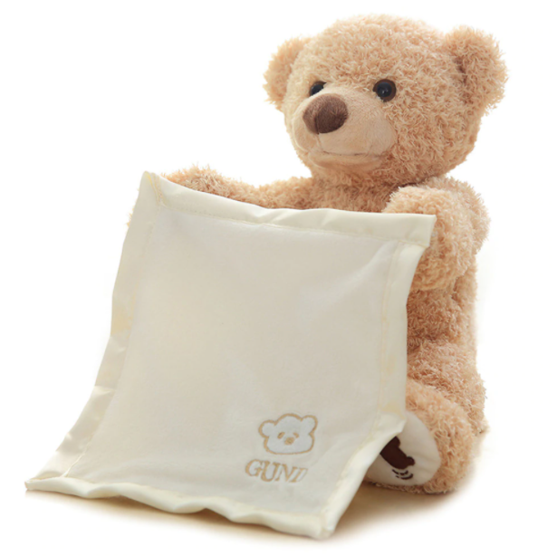 Дитяча Інтерактивна іграшка Ведмедик Peekaboo Bear (Пікабу) Brown 30 см (00-3815)
