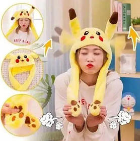 Світна шапка Pikachu toys soft toys with led з рухають вушками (200)