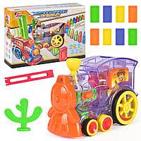 Набор игрушек-поезд домино, DOMINO Happy Truck sciries COLORS 100 деталей (48)