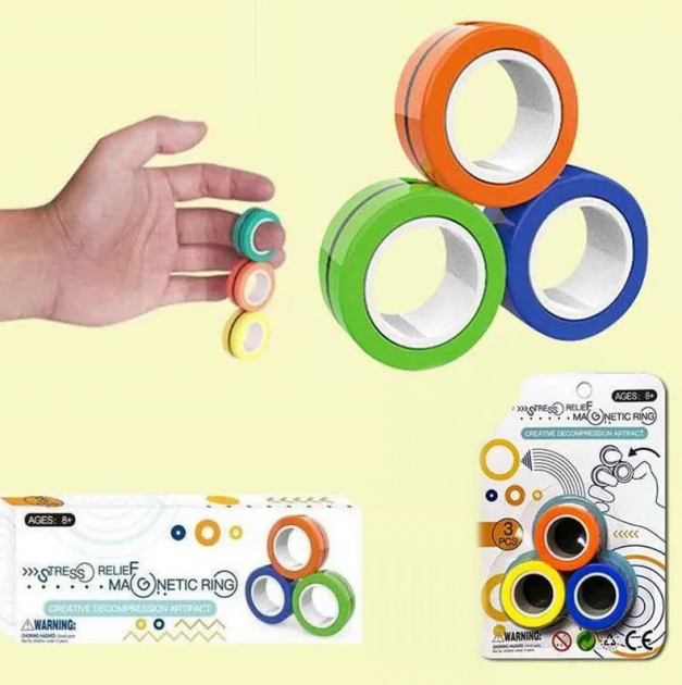 Спінер нового покоління Home Fest Magnetic Rings Магнітні Кільця 3шт (01-14414)