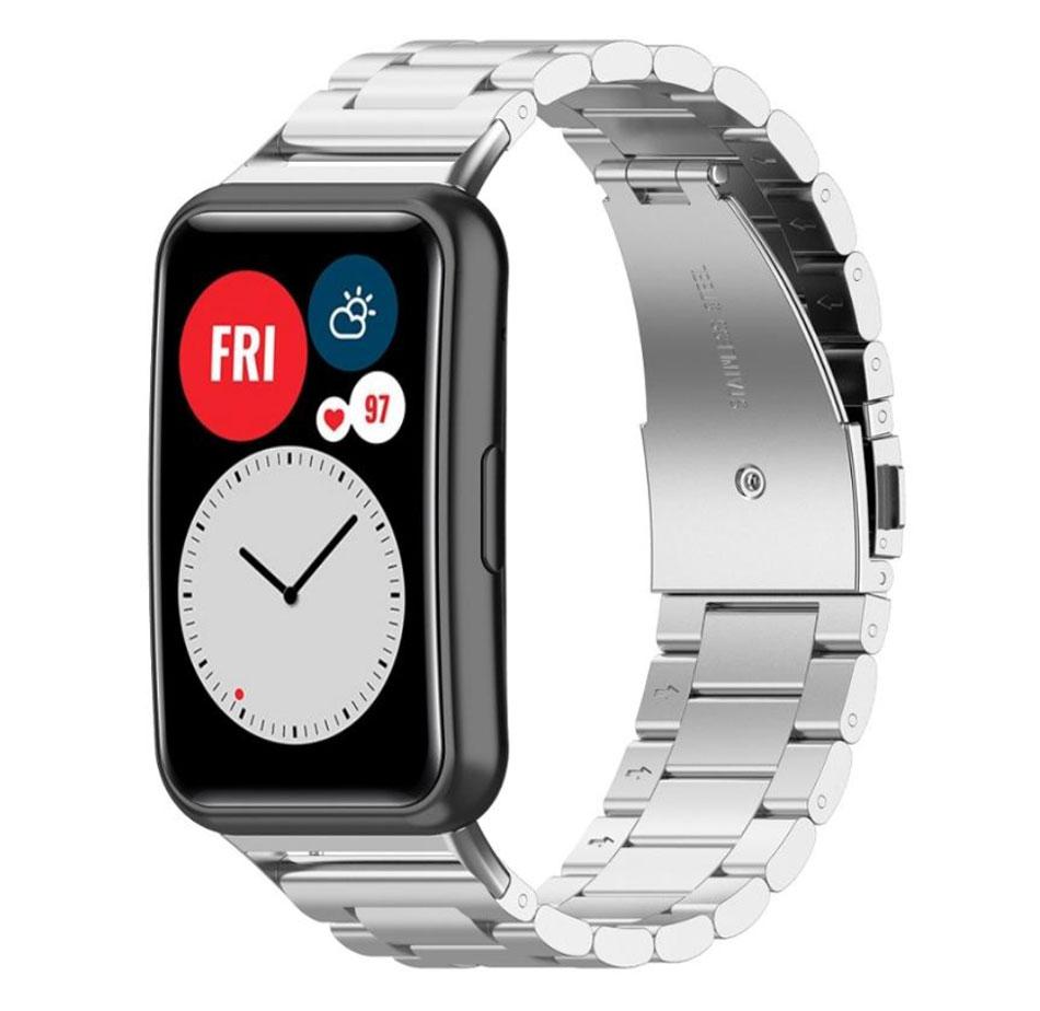 Металевий ремінець Primolux для смарт-годинника Huawei Watch Fit (TIA-B09) - Silver