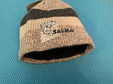 Шапка тепла вовняна Salmo Wool з флісовою підкладкою, фото 5