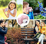 Цифровий дитячий фотоапарат Smart Kids GM14 Рожевий, фото 5