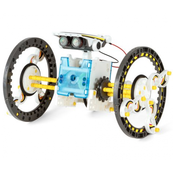 Дитячий конструктор із сонячною панеллю та моторчиком 14 в 1 Solar Robot Pro Max Білий