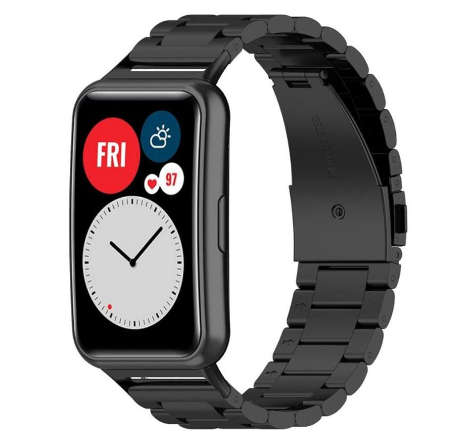 Металевий ремінець Primolux для смарт-годинника Huawei Watch Fit (TIA-B09) - Black