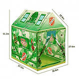 Ігровий будиночок дитячий намет для хлопчиків Happy kid Military House для дому та вулиці Зелений, фото 7