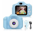 Дитяча Фотокамера Sonmax з 2.0" дисплеєм і з функцією відео Синя (V3698), фото 7