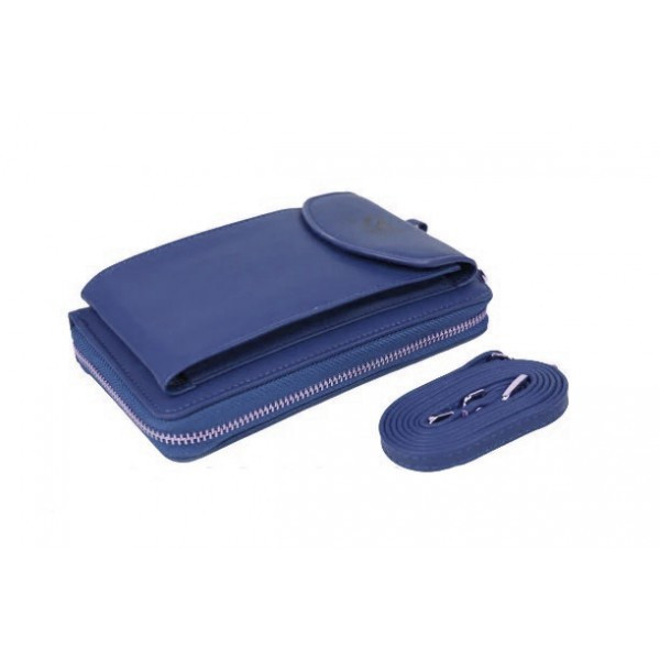 Гаманець-сумочка для жінок Wallerry ZL8591 портмоне-клатч синій TT70025