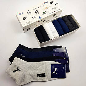 Набір середніх чоловічих шкарпеток Puma 8 пар у фірмовій коробці
