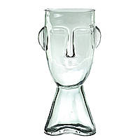 Стеклянная настольная ваза "Очерк" 31 см 8605-009