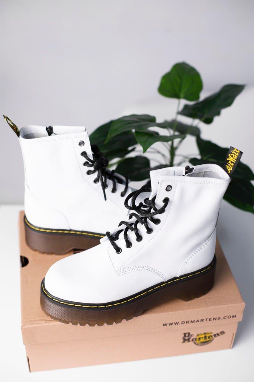 Черевики жіночі білі демісезонні Dr.Martens JADON White (02877)