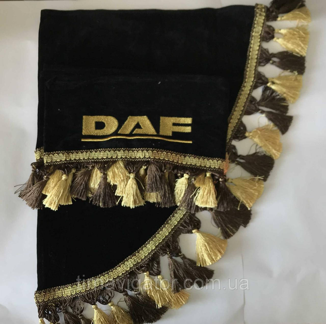 Шторка на лобове скло з куточками DAF чорна