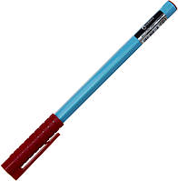 Ручка кульк. масл. "Optima" №O15688 Hype 0,7мм червона,корпус блакитний(50)